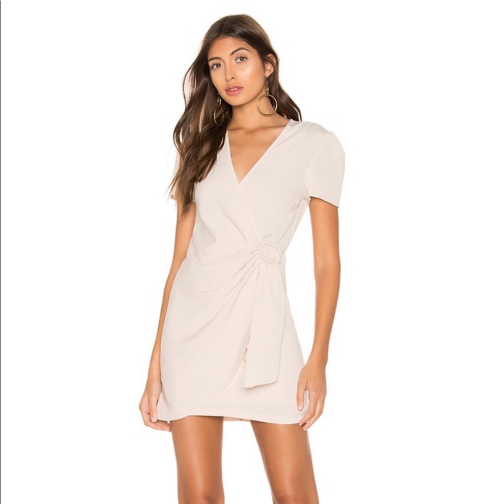 superdown Dione Buckle Wrap Mini Dress